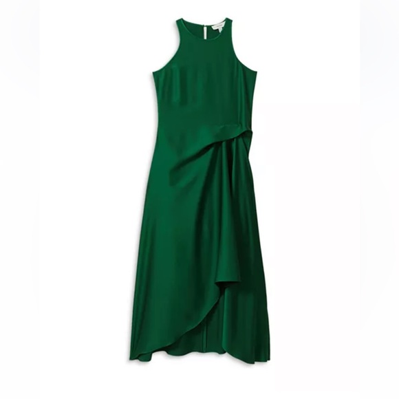 NWT Reiss Green High/Low Cocktail Dress - US size 0 - Picture 2 of 16